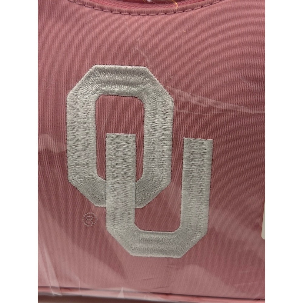 Sandol University of Oklahoma Sooners Pink Shoulder Bag OU Logo 281549 NEW 9 X 5 - Picture 2 of 13
